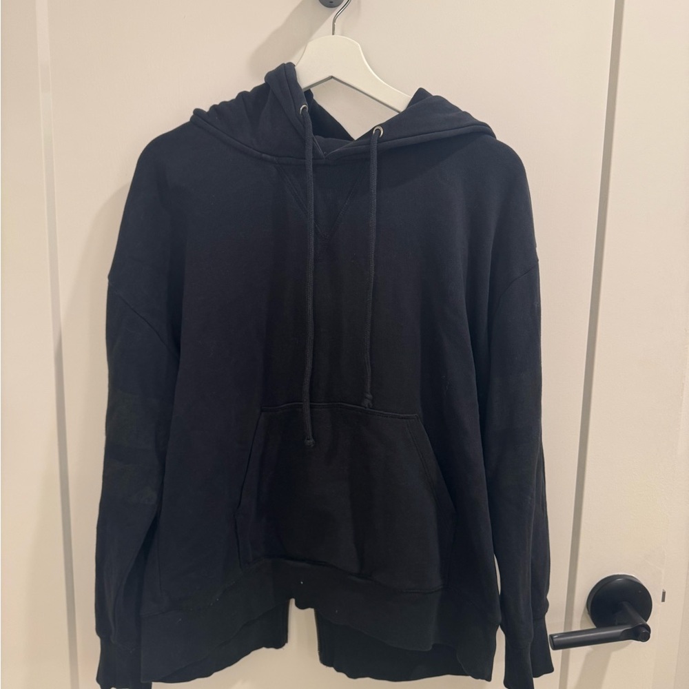 Current Elliot black zip back pullover hoodie size 1